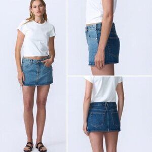 SLVRLAKE  BNWOT Re-Worked Mini Skirt -Great Divide Sz 25